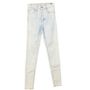 Levis Mile High Super Skinny Jeans Womens 26 Light Acid Wash High Rise Stretch